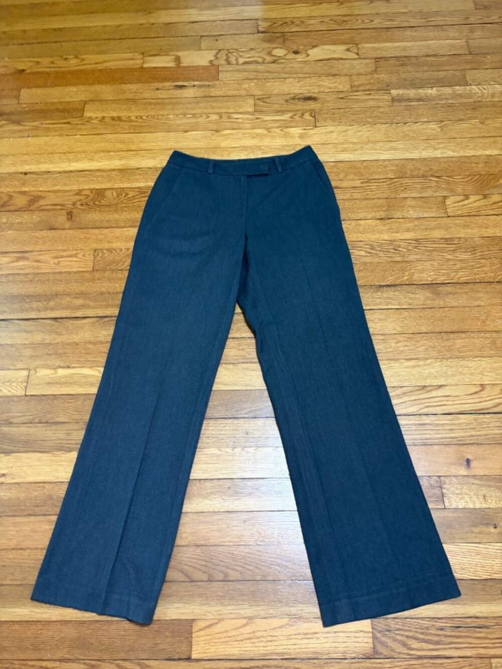 Brooks Brothers Womens Dress Pants Size 0p 0 Petite Gray Bootcut Trousers